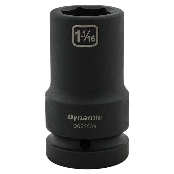 1" Drive Deep Socket, Black Phosphate, Tools 1-1/16" X 1" Drive, 6 Point Deep Length